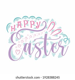 Happy Easter, beautiful Easter celebration with beautiful vector design