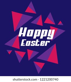 happy easter, beautiful greeting card background or banner with night party theme. design illustration