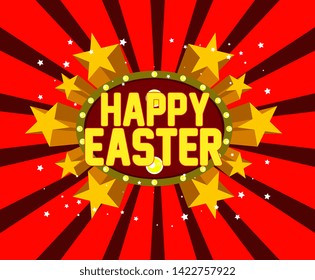 happy easter, beautiful greeting card background, poster or banner for summer party event