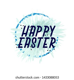 happy easter, beautiful greeting card background or banner with frozen theme. design illustration
