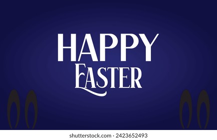 Feliz Pascua Hermoso Diseño De Texto Y Fondo De Gradiente
