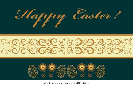 Happy Easter beautiful vector illustration