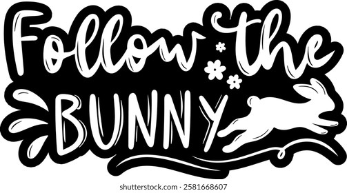 happy easter black vector graphic design and cut file