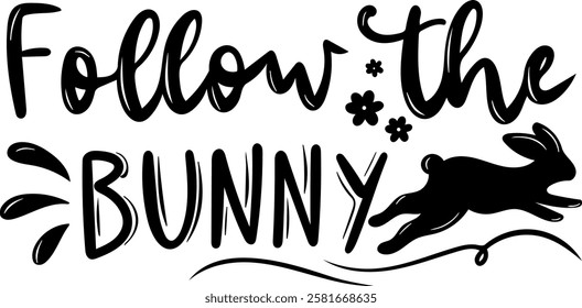 happy easter black vector graphic design and cut file