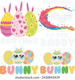 Happy Easter Bundle design, Christian Easter bunny Bundle, Retro Easter Cut Files Cricut, Good for Happy Easter tshirt design