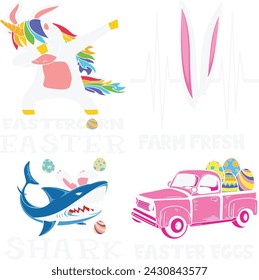 Happy Easter Bundle design, Christian Easter bunny Bundle, Retro Easter Cut Files Cricut, Good for Happy Easter tshirt design