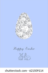 Happy easter! Easter bunnies