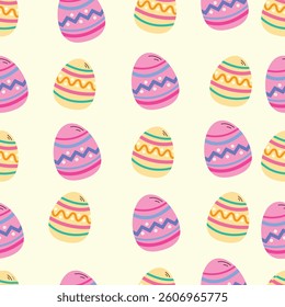 Happy Easter. Bunnies, eggs and flowers. Modern style design, pastel colorsHappy Easter. Bunnies, eggs and flowers. Modern style design, pastel colorsHappy Easter. Bunnies, eggs and flowers. Modern