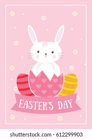 Happy Easter And Bunny
