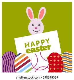 Happy easter Bunny Card