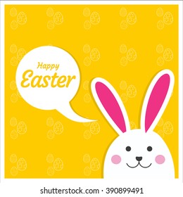 Happy easter Bunny Card