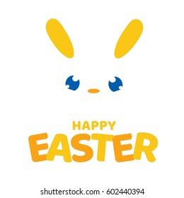 happy easter bunny card