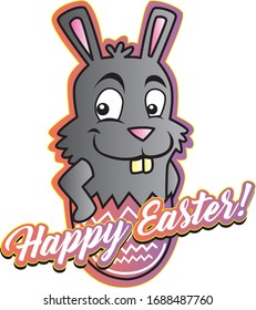 Happy Easter Bunny cartoon funny