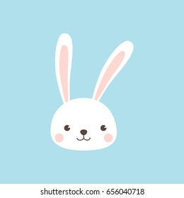 Happy Easter Bunny. Rabbit character.