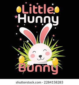 Happy Easter bunny T Shirt design