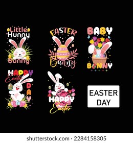 Happy Easter bunny T Shirt design