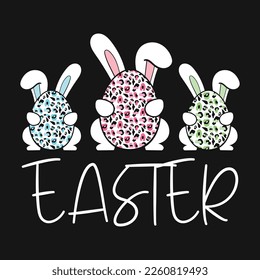 Happy Easter Bunny T-Shirt Design