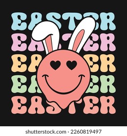 Happy Easter Bunny T-Shirt Design