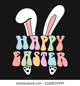 Happy Easter Bunny T-Shirt Design