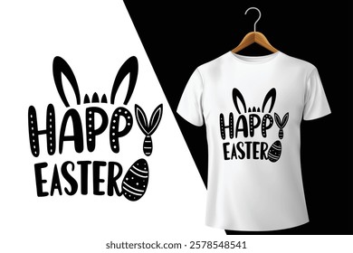 Happy Easter Bunny T-Shirt Design  