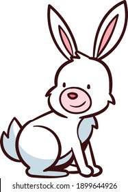 Happy Easter Bunny Vector illustration