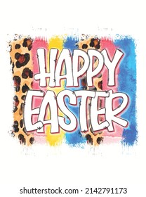 Happy easter bunny Vector illustration. Easter Background