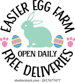 Happy Easter Bunny Vector Illustration – Cute Spring Rabbit Clipart for Holiday Designs