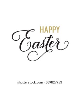 Happy Easter calligraphic text