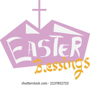 Happy Easter calligraphy design for print or use as poster, card, flyer or T Shirt