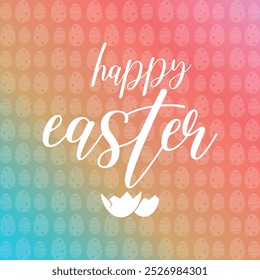 Happy Easter Calligraphy Text Vector Design.