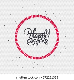 Happy easter - calligraphy typography badge It can be used for postcards, posters, presentations