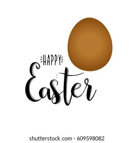  Happy Easter calligraphy. Vector on white background