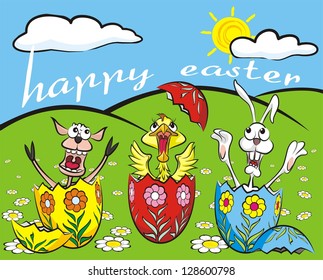 happy easter card