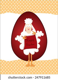 happy easter card