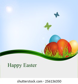 Happy Easter Card background.
