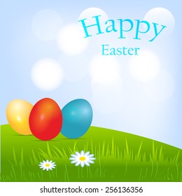 Happy Easter Card background.