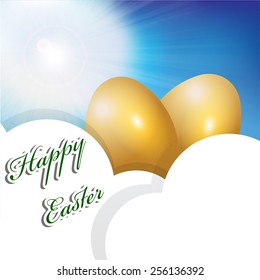 Happy Easter Card background.