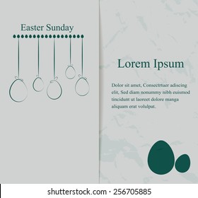 Happy Easter card background.