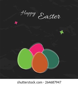 Happy Easter card background.