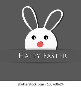 Happy easter card background with eater bunny.