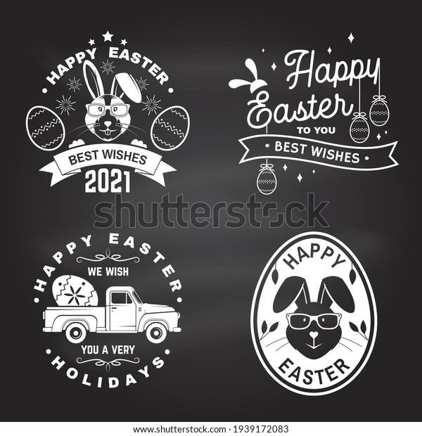 Happy\
Easter card, badge, logo, sign. Vector. Typography design with\
easter rabbit and hand eggs. Modern minimal style. For poster,\
greeting card, overlay, sticker. Easter Egg\
Hunt