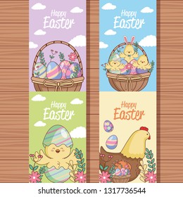 Happy easter card collection