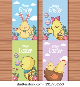 Happy easter card collection