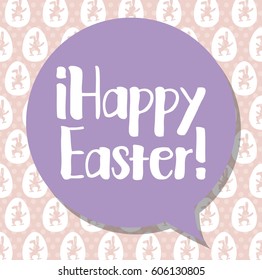 happy easter card. colorful design. vector illustration