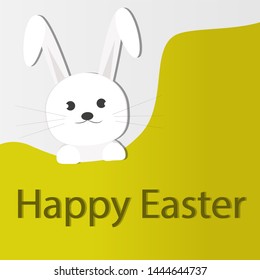 Happy easter card concept. Vector illustration.
