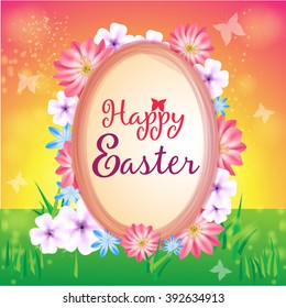 Happy Easter card design