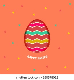 Happy Easter card design element