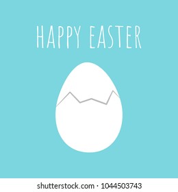 happy easter card with egg