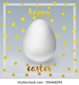 Happy easter card. Easter egg