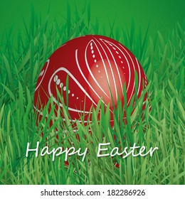Happy Easter Card - Easter Egg in the Grass